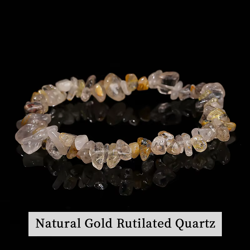 Natural Crushed Stone Irregularly Shaped Bracelet