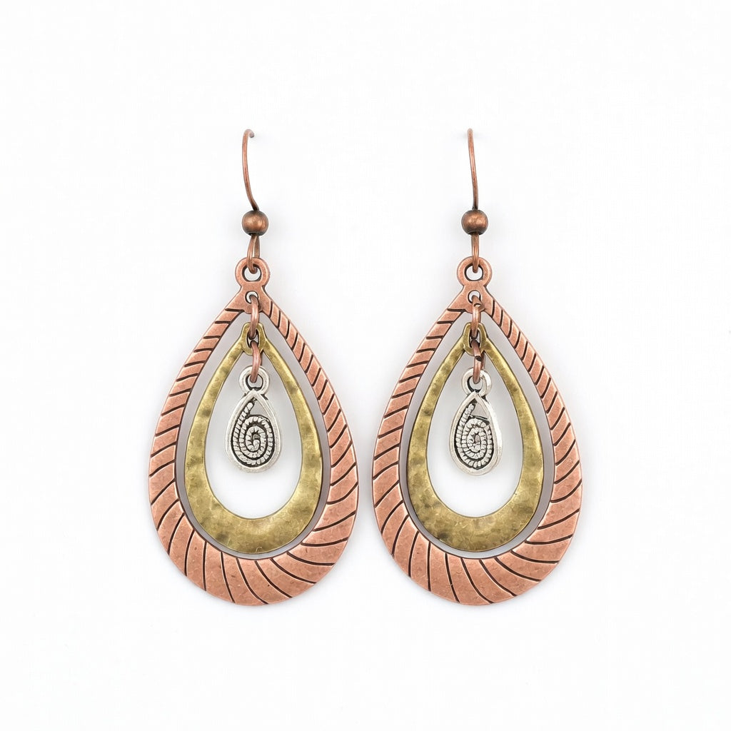 Vintage Style Boho Teardrop Earrings