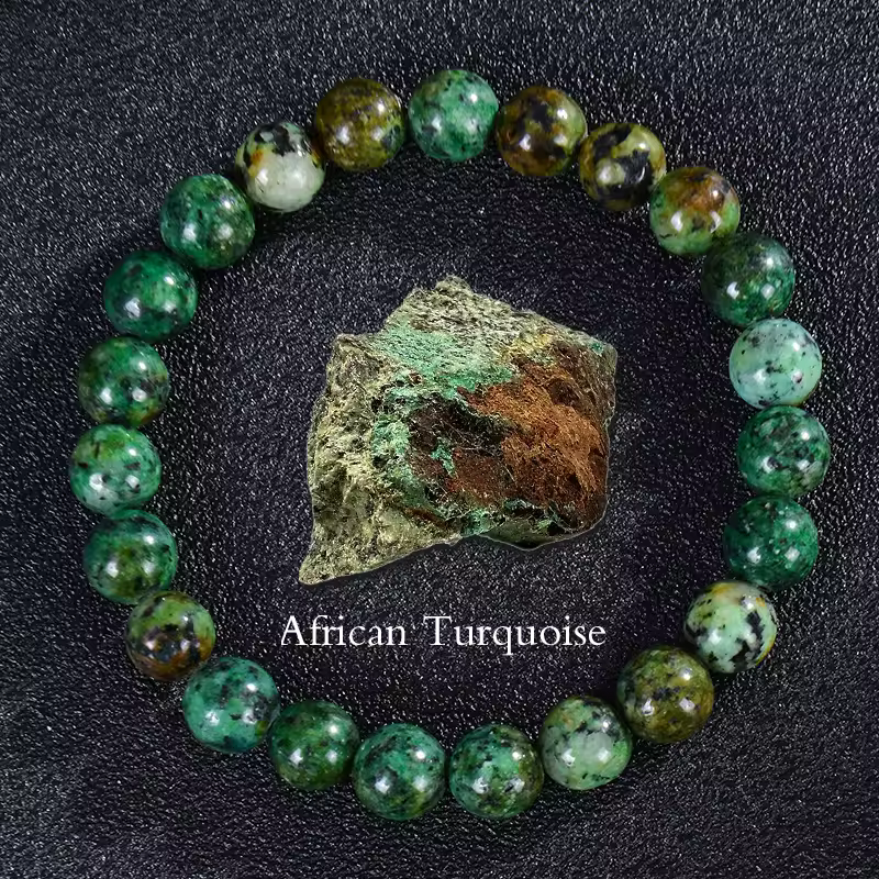 African Turquoise Beaded Bracelet