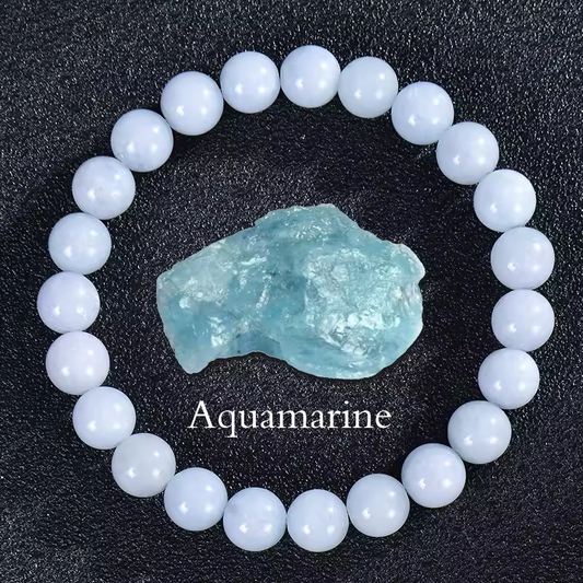 Aquamarine Beaded Bracelet