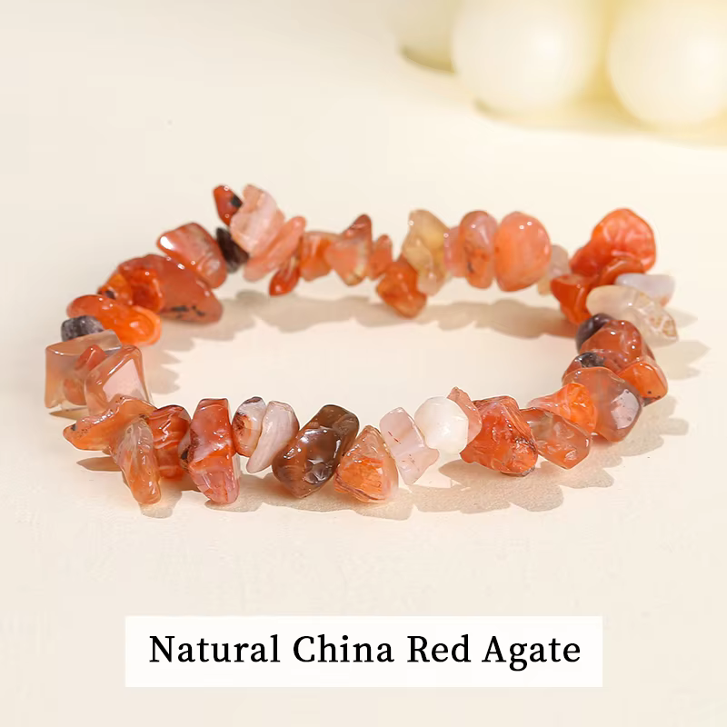 Natural Crushed Stone Irregularly Shaped Bracelet