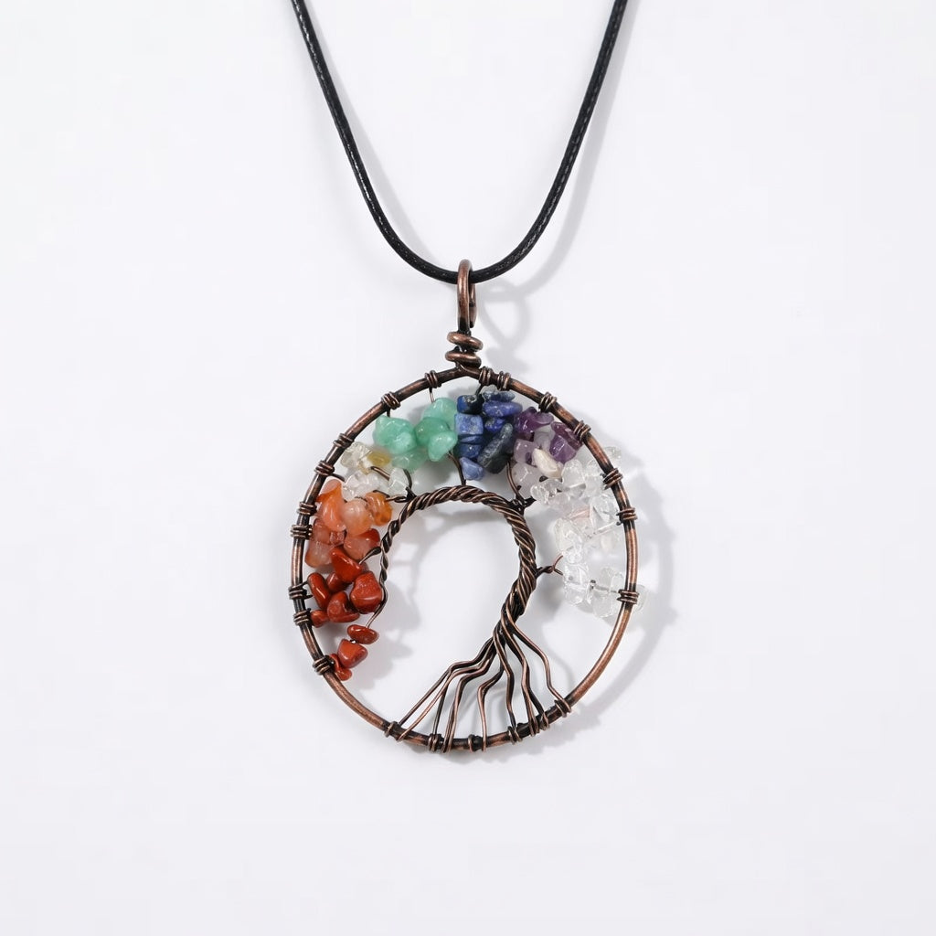 Chakra Tree of Life Pendant Necklaces