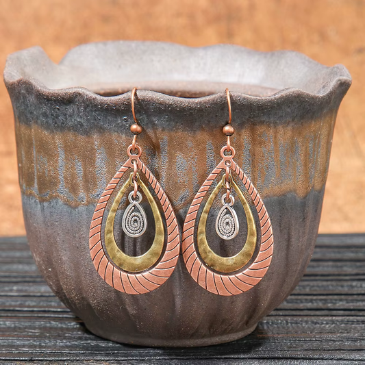 Vintage Style Boho Teardrop Earrings